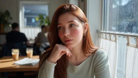 Original portrait with auburn hair
